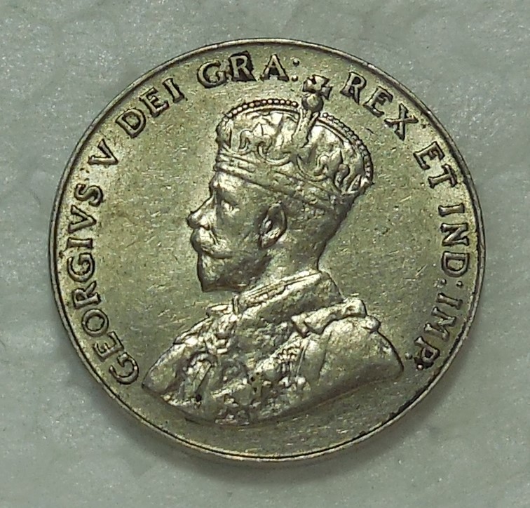 1928 CANADA 5 CENTS COIN HIGH GRADE