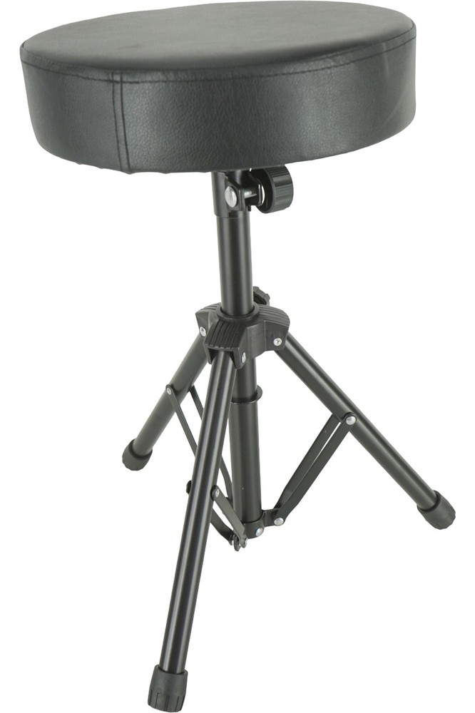 Glarry Non-adjustable Folding Percussion Drum Stool Round Seat BLEMISH