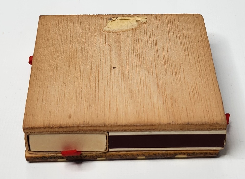 Wood Matchbox Holder VTG