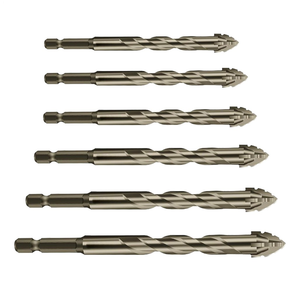 3-6PCS High-Strength Eccentric Twist Drill Bit, Oblique Head Eccentric Drill Bit