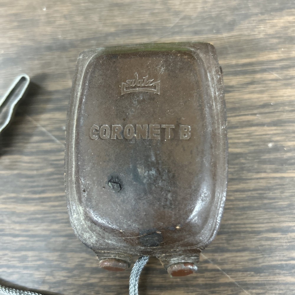 Walz Coronet B Light Meter with Leather Case and Lanyard Untested