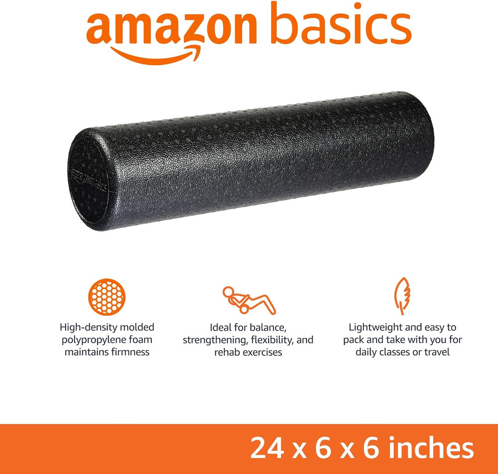Basics High Density Foam Roller for Exercise and Recovery