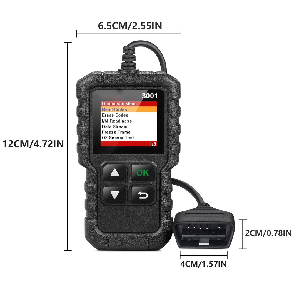 OBD Code Reader Automotive OBD2 Scanner Car Check Engine Fault Diagnostic Tool
