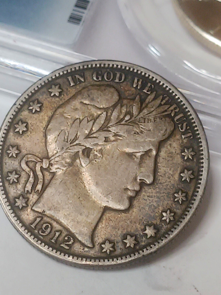 1912 D BARBER HALF DOLLAR SUPER NICE VF++