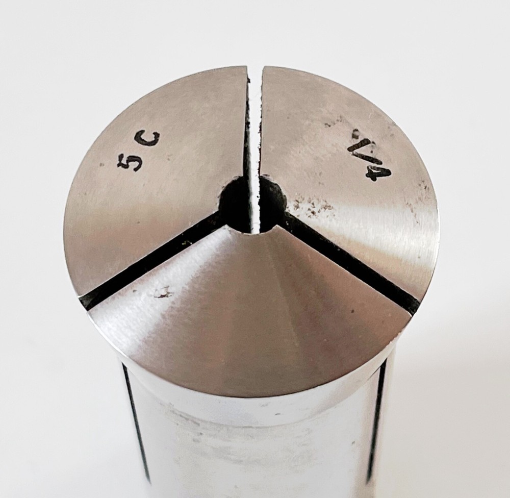 1/4" 5C Round Collet External & Internal Threads 0.25"
