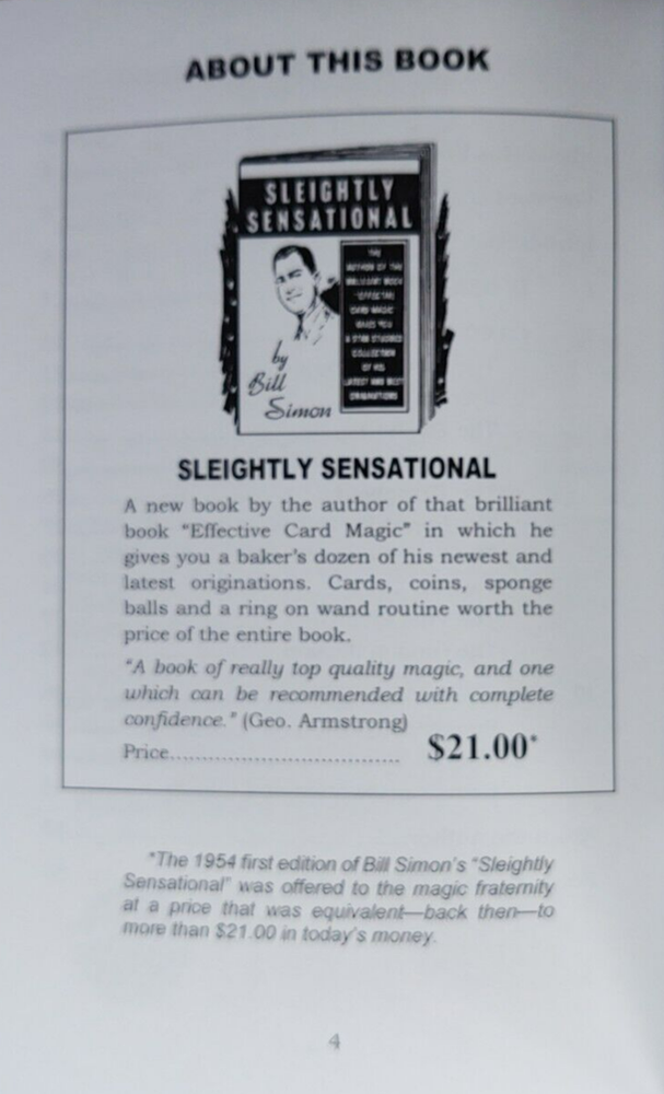 Sleightly Sensational by Bill Simon