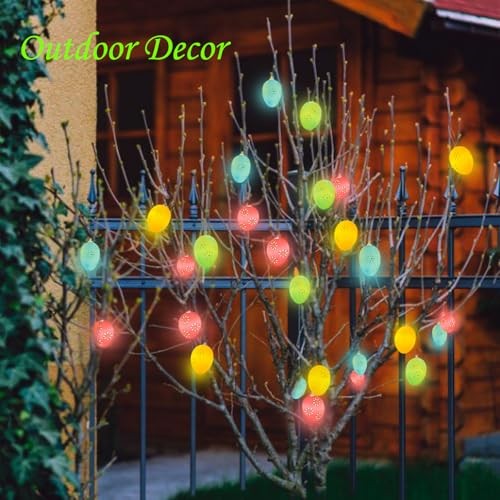 Easter Day Light String Lights Battery Operated with Timer 5.4Ft 10LED Egg