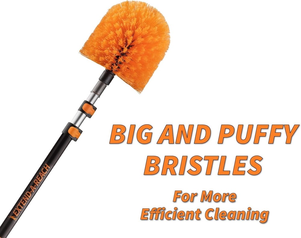 20ft Extendable Duster Kit with Telescopic Pole Cobweb Ceiling Fan Feather
