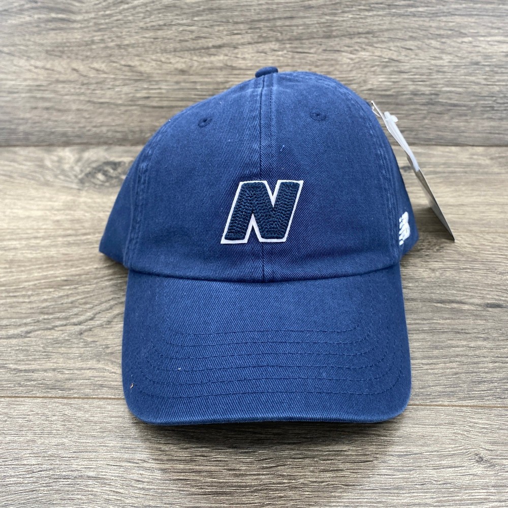 New Balance Navy Blue Baseball Cap Embroidered N Logo Adjustable Strap