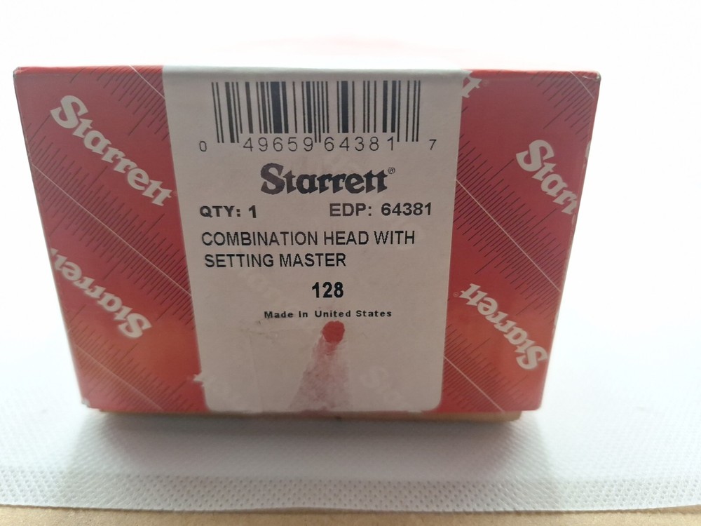 Starrett 64381 Black Combination Ead With Setting Master