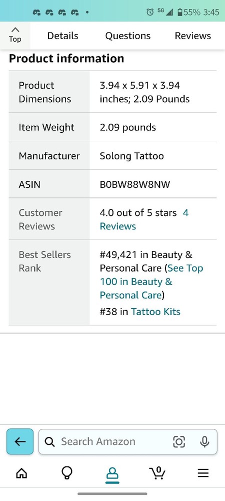 tattoo kit set