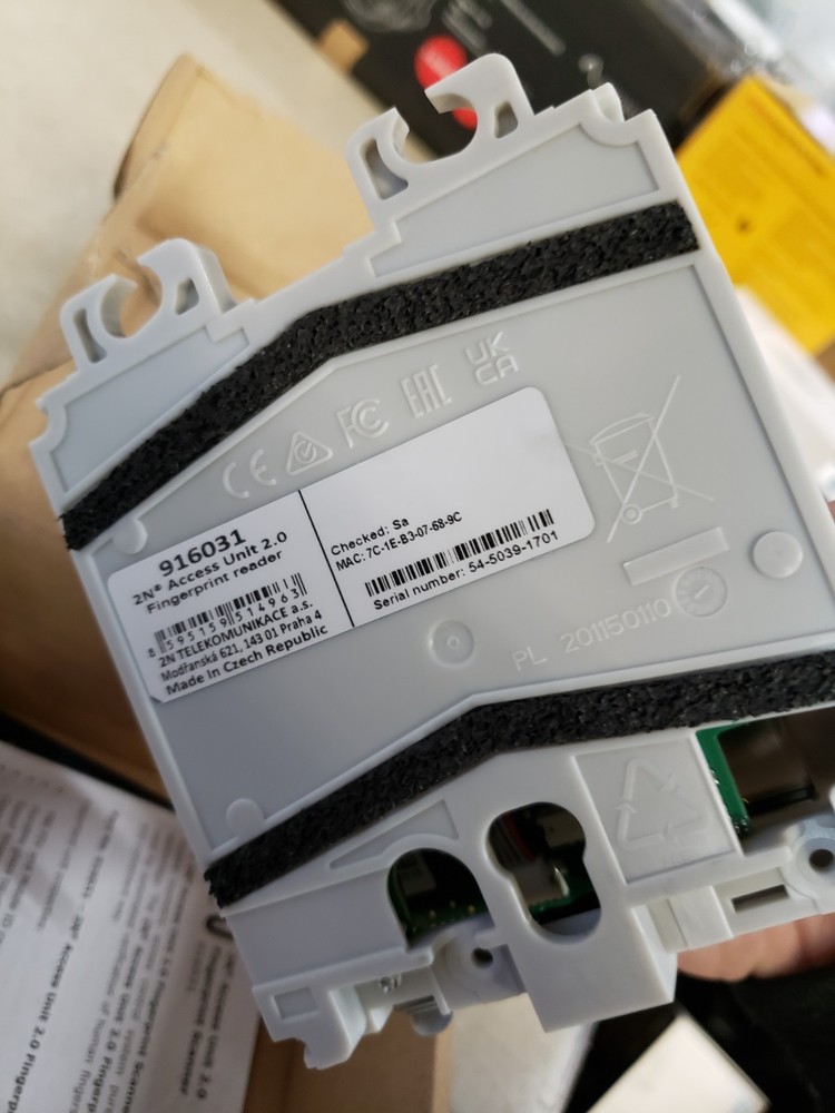 2N Access Unit 2.0 Fingerprint Reader (02263-001)