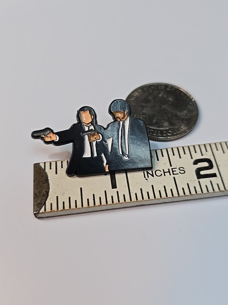 Pulp Fiction Hit Men Lapel Pin Small Size