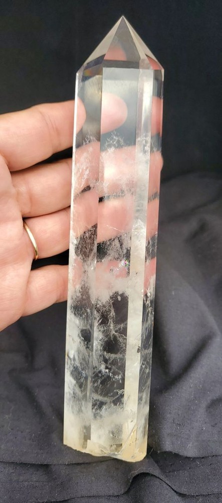 Root Quartz Tower Point with Phantoms 7.5"