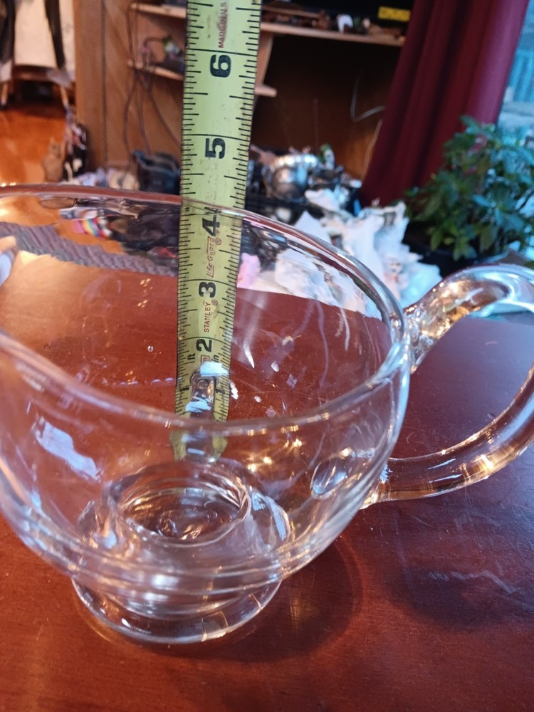 HAND BLOWN GLASS PITCHER. 1309