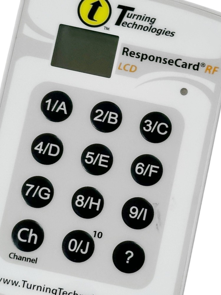 Turning Technologies Response Card RF LCD RCRF-03 Programmable Clicker
