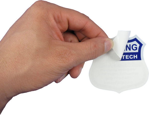 9 FRONT ADHESIVE WINDOW DECALS -WARNING STICKER ALARM SECURITY SYSTEM PK A