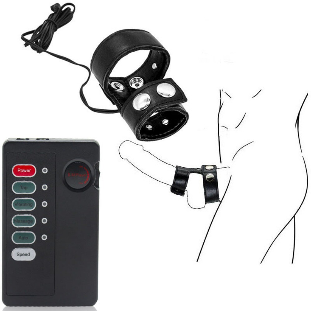 Electric Penis-Stretcher Enhancer-Scrotum-Ring-Delay-Ejaculation for Male Remote