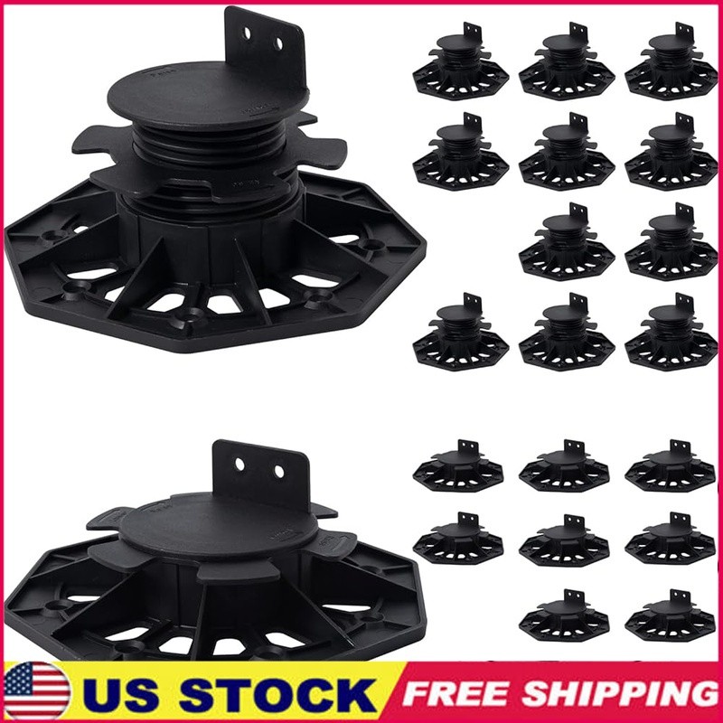 Easy Install Adjustable Plastic Wood Floor Support Outdoor Applications New