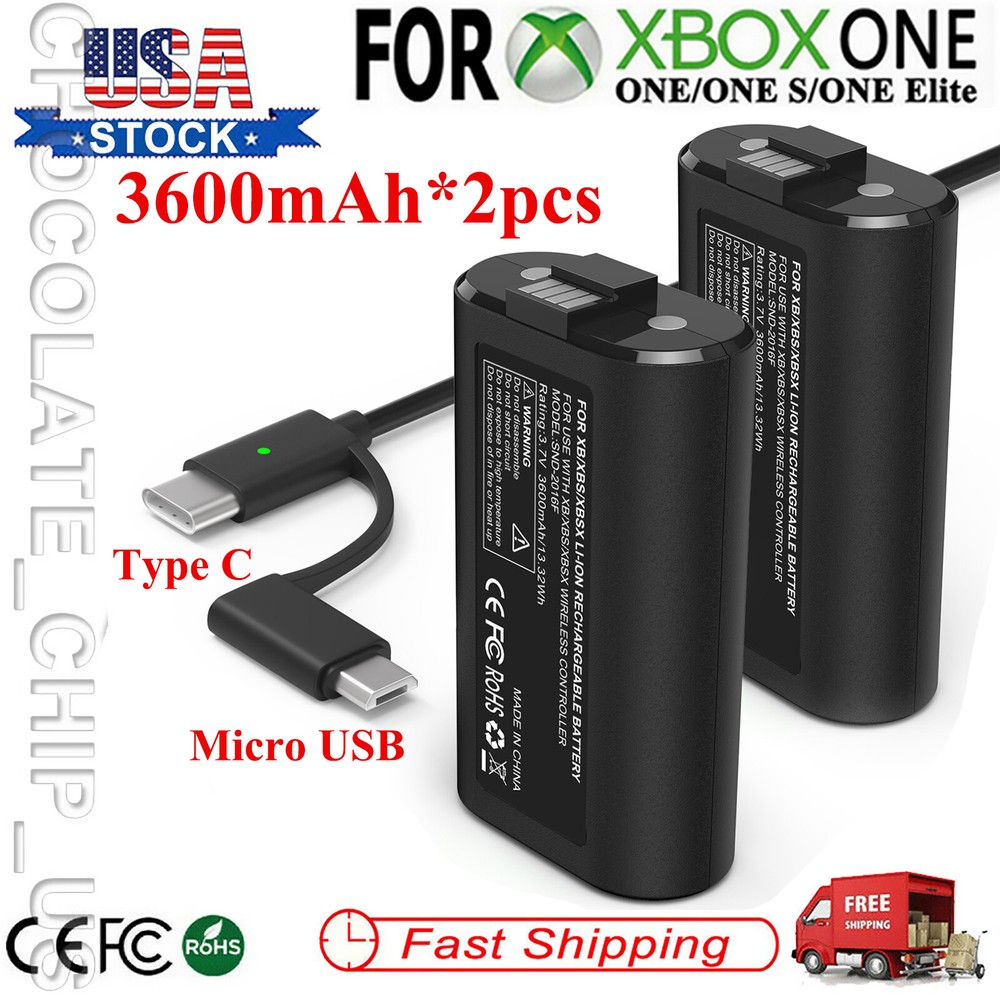 New Rechargeable Battery Pack Microsoft For XBOX One/One S X Wireless Controller