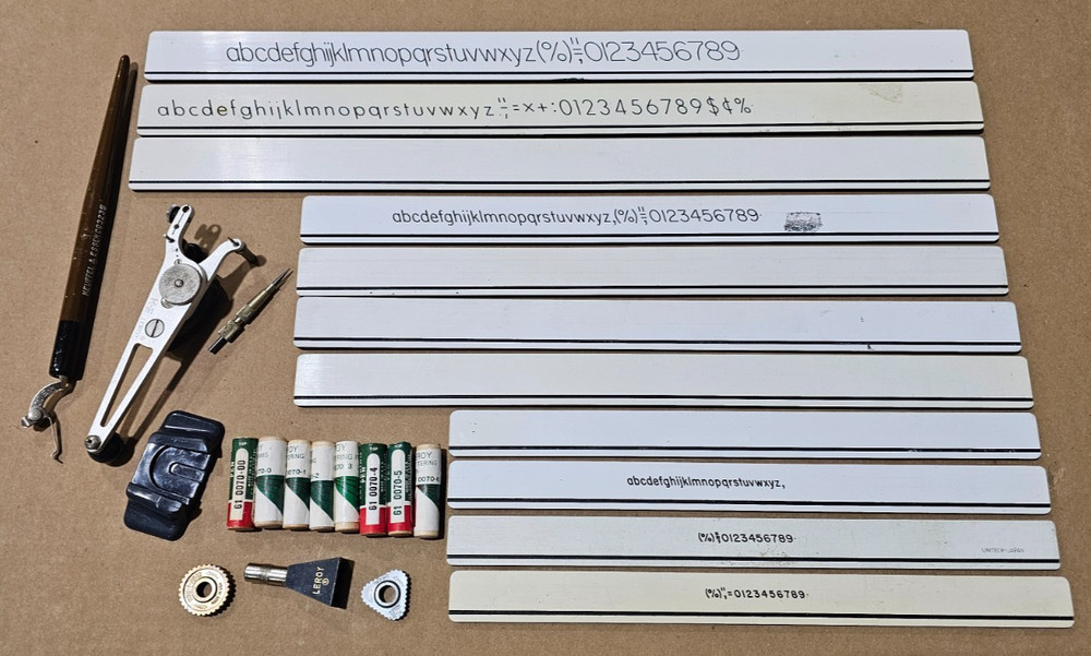 Keuffel & Esser Lettering Set