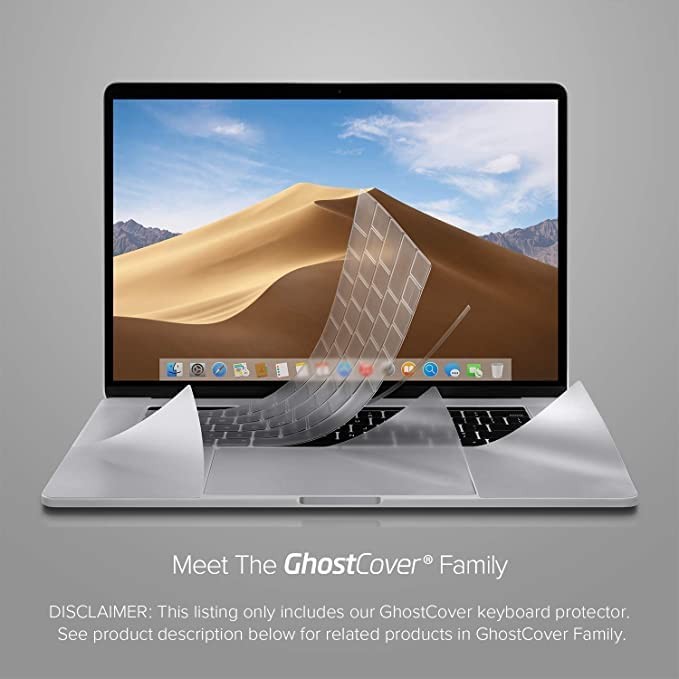 GhostCover Premium Ultra Thin Keyboard Protector, Standard With Touch Bar