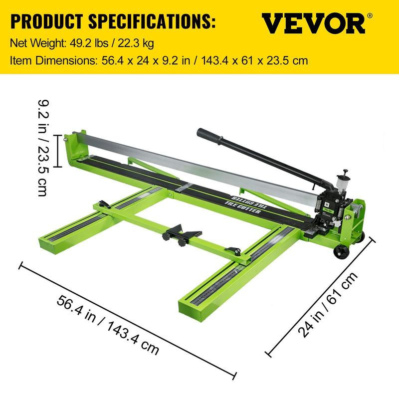 VEVOR Manual Tile Cutter, Various Specifications, All-Steel Frame, Tile Cutting