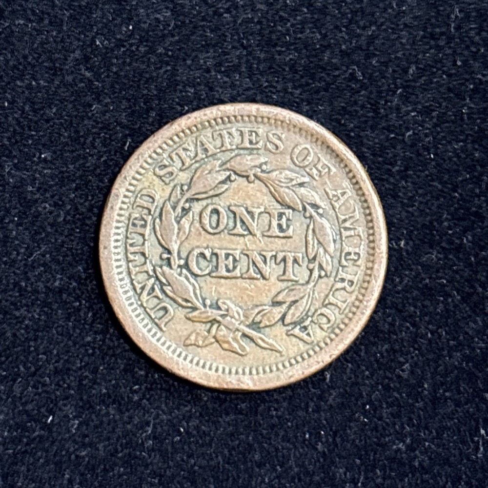 1854 Braided Hair Large Cent