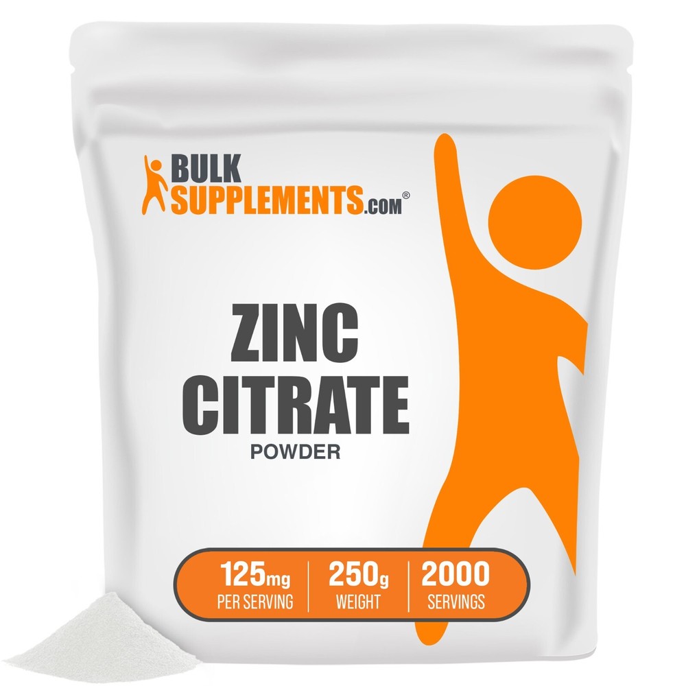 Bulksupplements Zinc Citrate Powder - Supports Thyroid Function