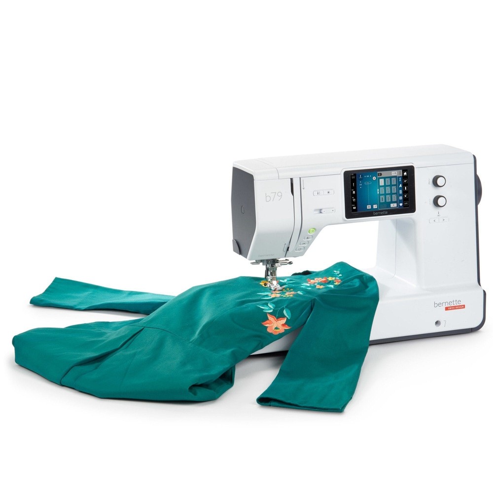 Bernette B79 Sewing & Embroidery Machine Bundle with 130 Thread Spools