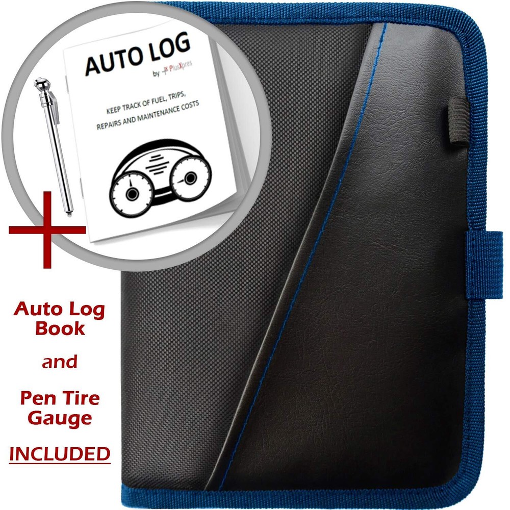 Glove Box Compartment Organizer - Car Document Holder - Owner Manual Case Pou...