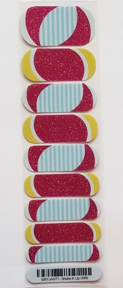 Jamberry SHAKE IT UP, 1/2 Sheet