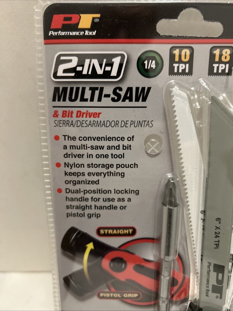 PERFORMANCE TOOL 2 In 1 Multi Saw And Bit Driver W729