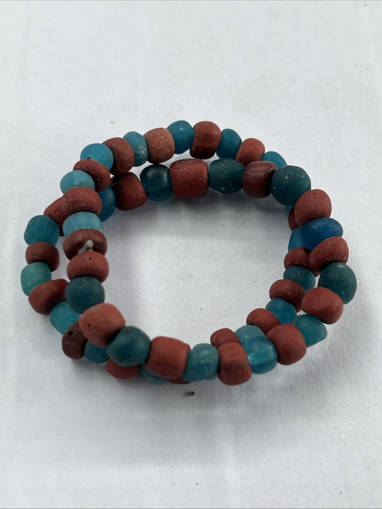 Ancient indo pacific Glass Beads Bracelet find from Java Indonesia