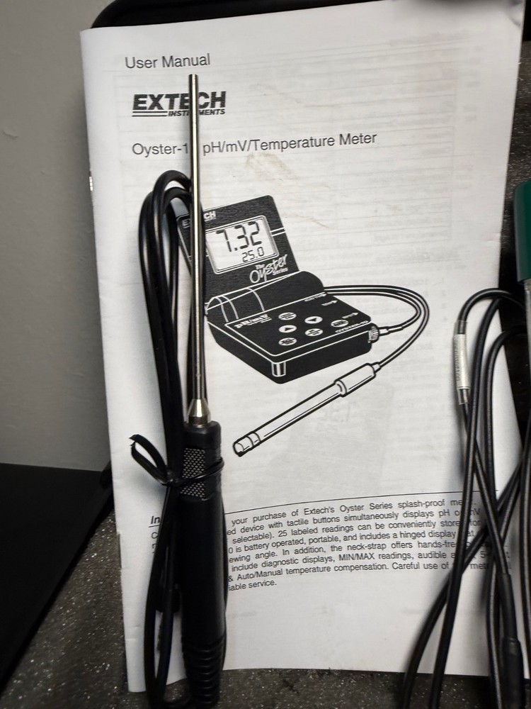 Extech Oyster-10 PH/MV/ Temperature Electronic Meter | NIB TESTED AND WORKING