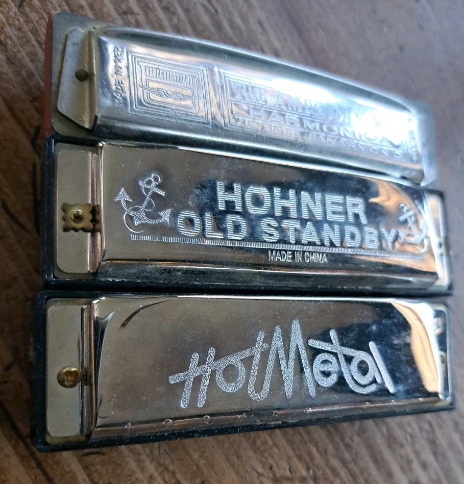 6 Harmonicas Tombo/Hohner Various Types/Sizes See Photos