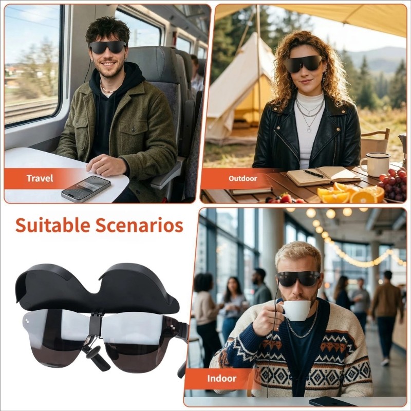 Protective Eyeshade For Virtual Reality Glasses Prevents Sunlight Interferences