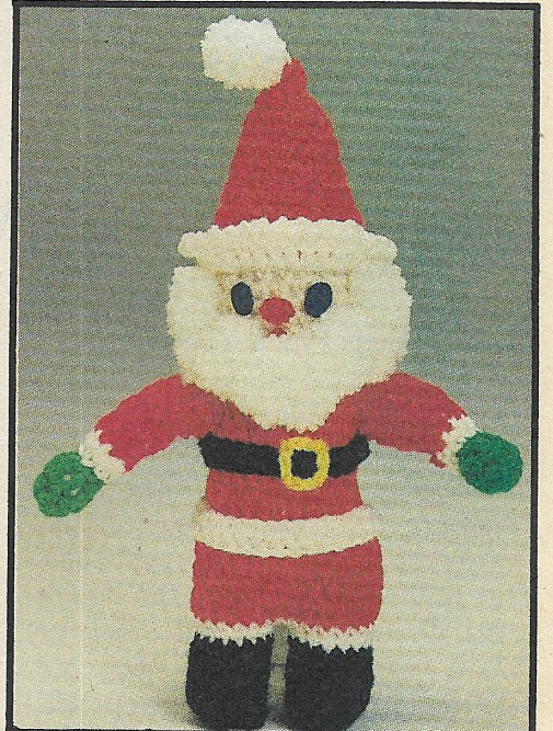 vintage, Santa crochet pattern instructions