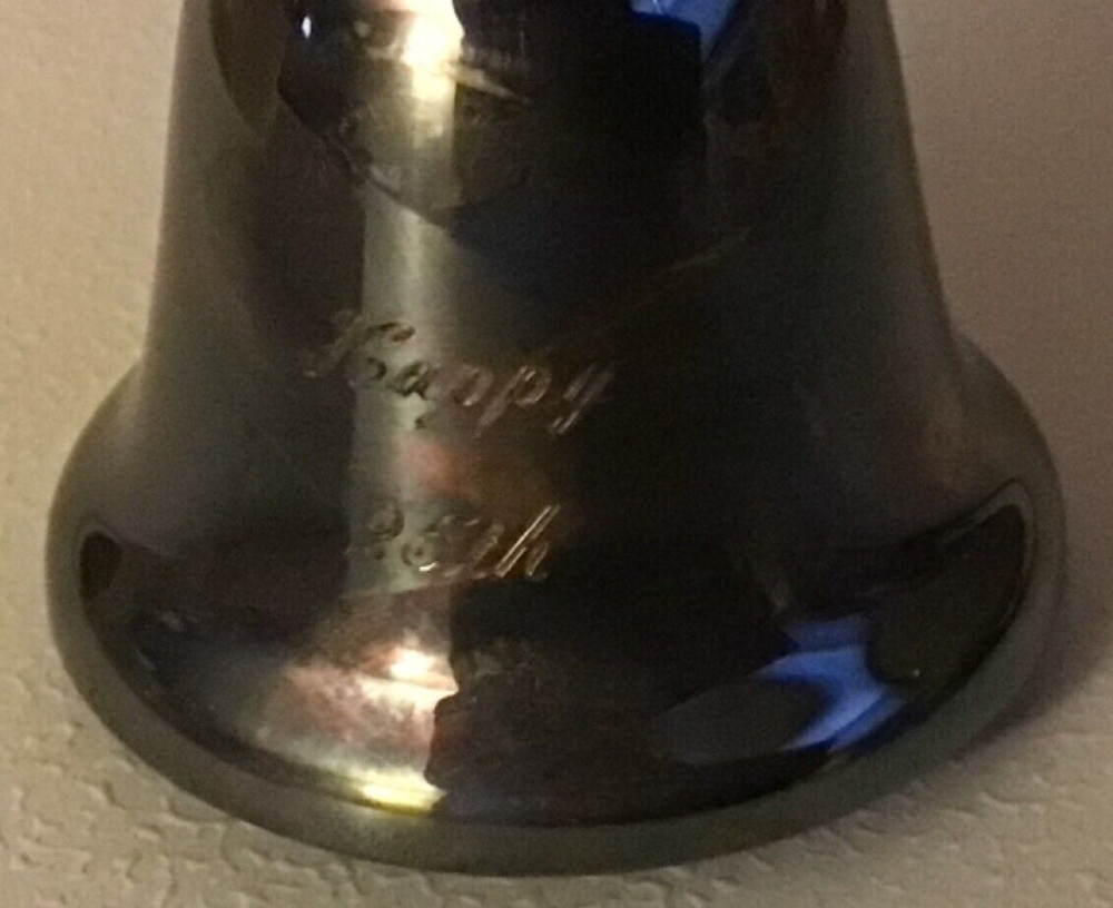 Reed & Barton Silver Plated 25th Anniversary Engraved Dinner Bell