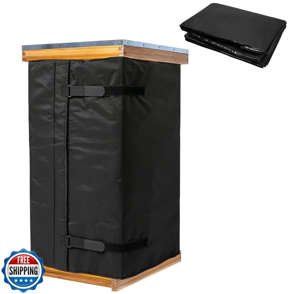 8 and 10 Frame Winter Bee Hive Wrap, 2 Deep Boxes and 2 Medium Box Adjustable