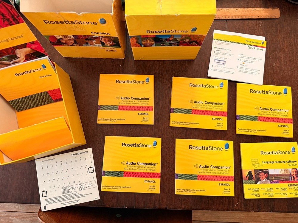 Rosetta Stone Spanish (Latin America) language course CD format 1-5