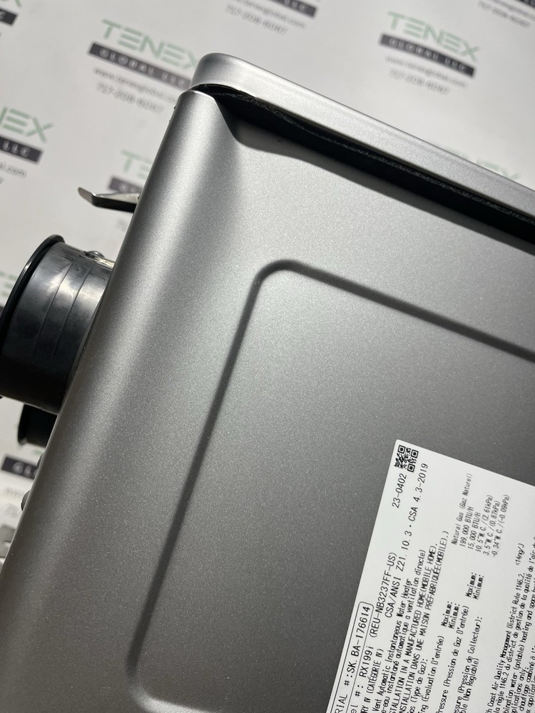 Rinnai RX199iN Tankless Water Heater 199k BTU Nat. Gas/Propane Gas (B-7 #1598)