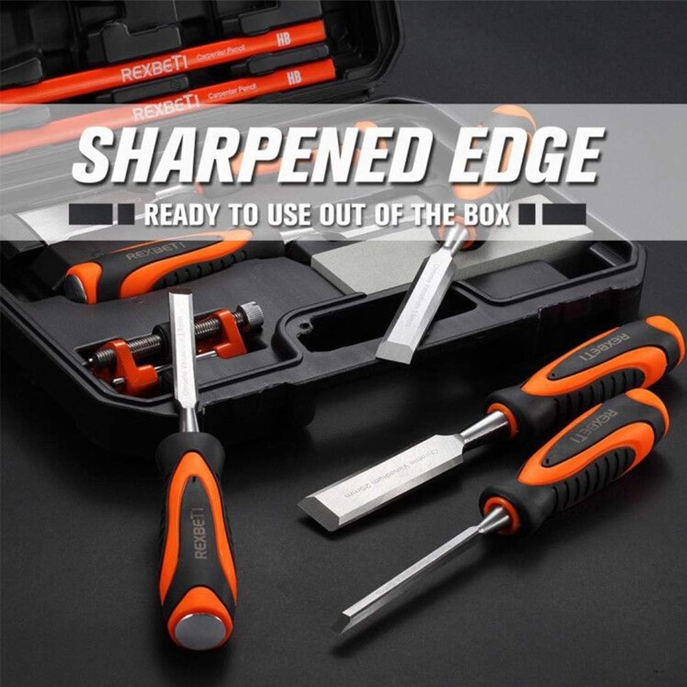 Versatile Woodworking Chisel Set for Beginners with Multiple Sizes Included