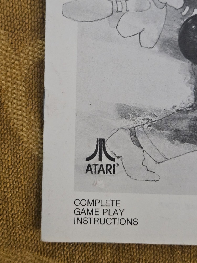 Atari Bowling CX2628 Game Instructions Manual Only