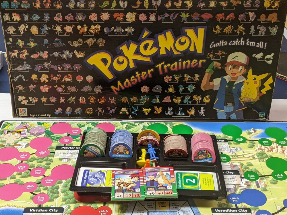1999 Pokemon Master Trainer Board Game Replacement U PICK Pogs Card