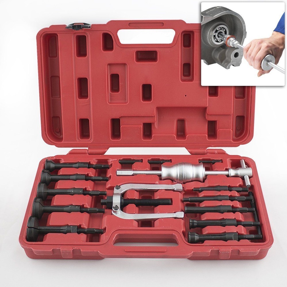 16PC BLIND HOLE PILOT BEARING PULLER INTERNAL EXTRACTOR REMOVAL SLIDE HAMMER SET