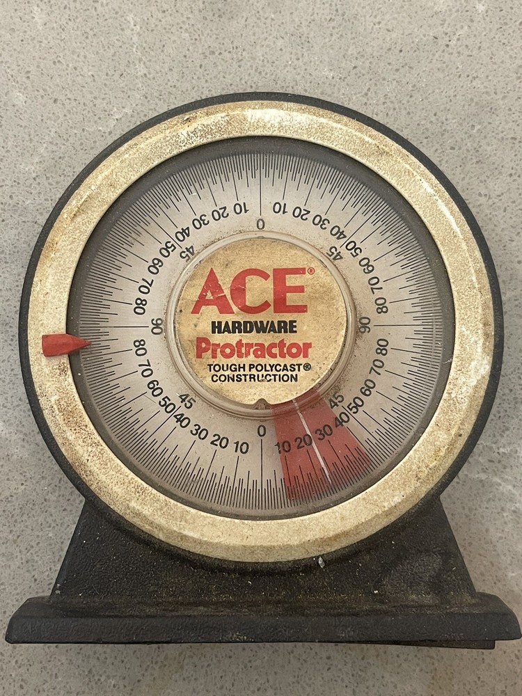 Vintage Ace Magnetic Protractor