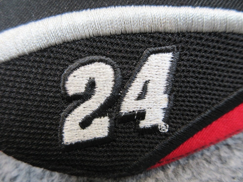 Jeff Gordon Hat Cap Strap Back Visor Black Red Nascar Outdoors Racing