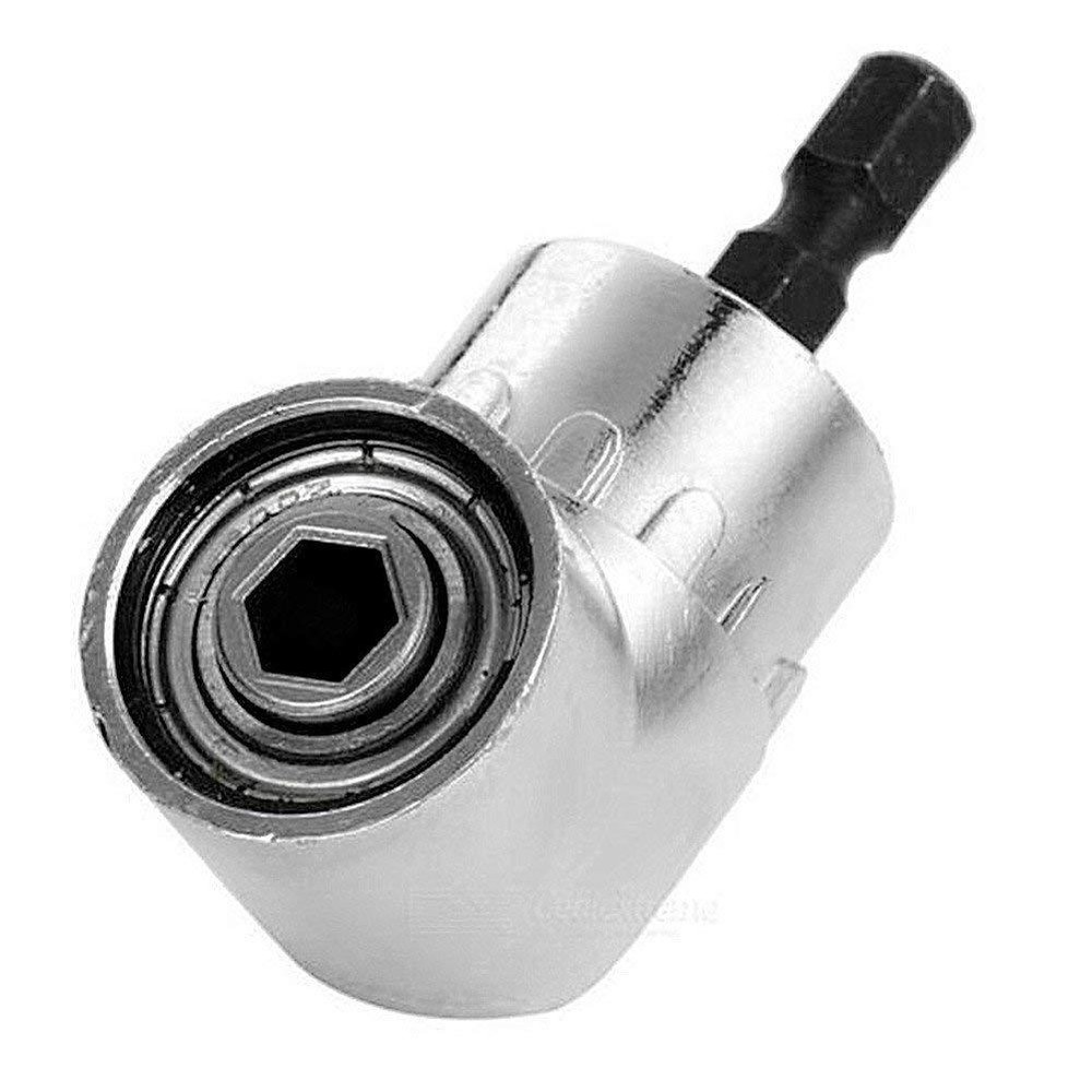 105° Angle Hex Drill Bit Extension - 1/4" Screwdriver Socket Holder Adapter
