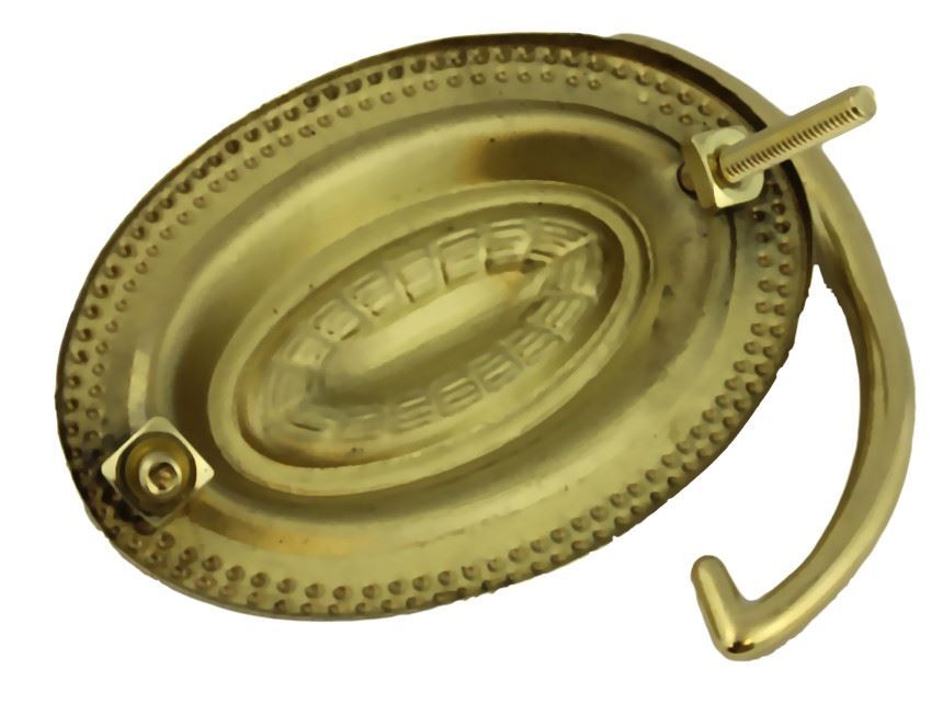 2-1/2" Hepplewhite Style Oval Bail Pull Solid Brass